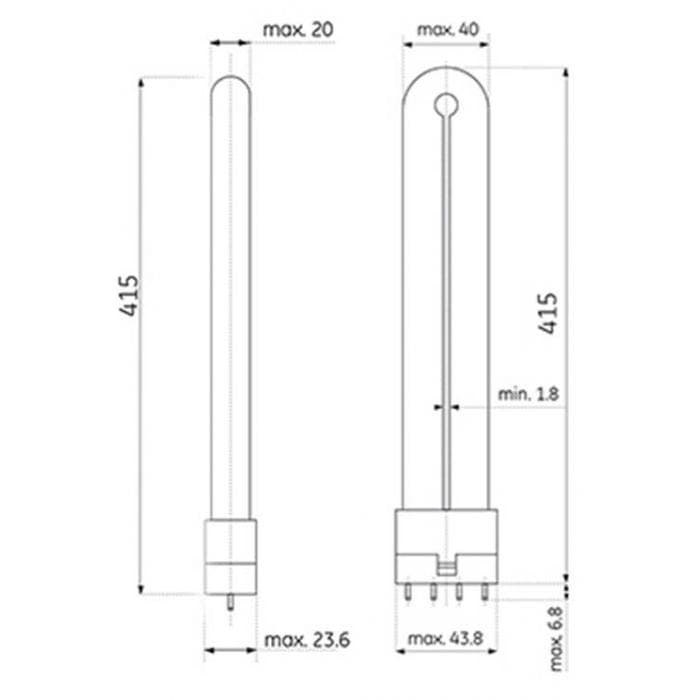 Schema dimensioni e ingombri