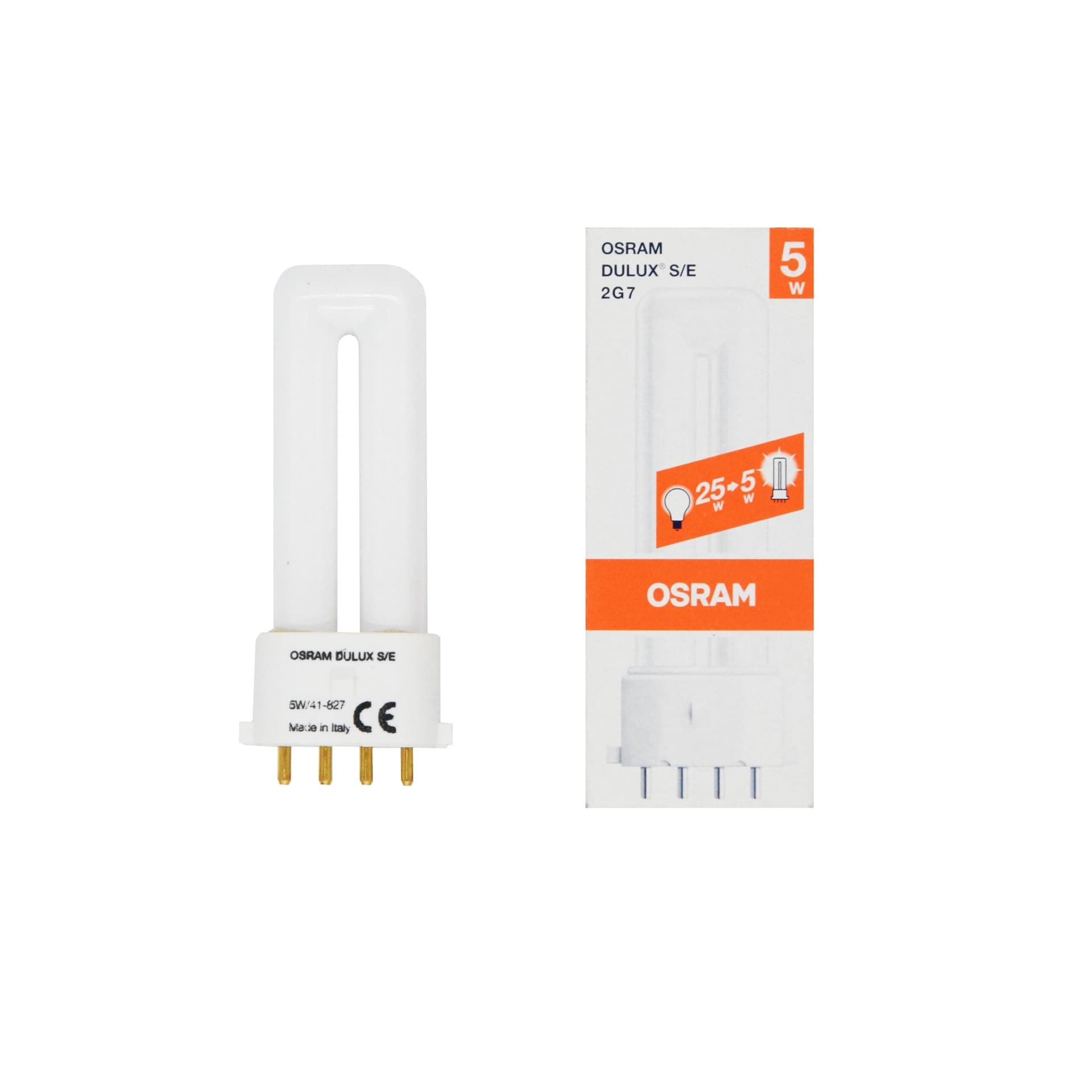 OSRAM DULUX S/E 5W 827 2G7 Fluorescente Dimmerabile