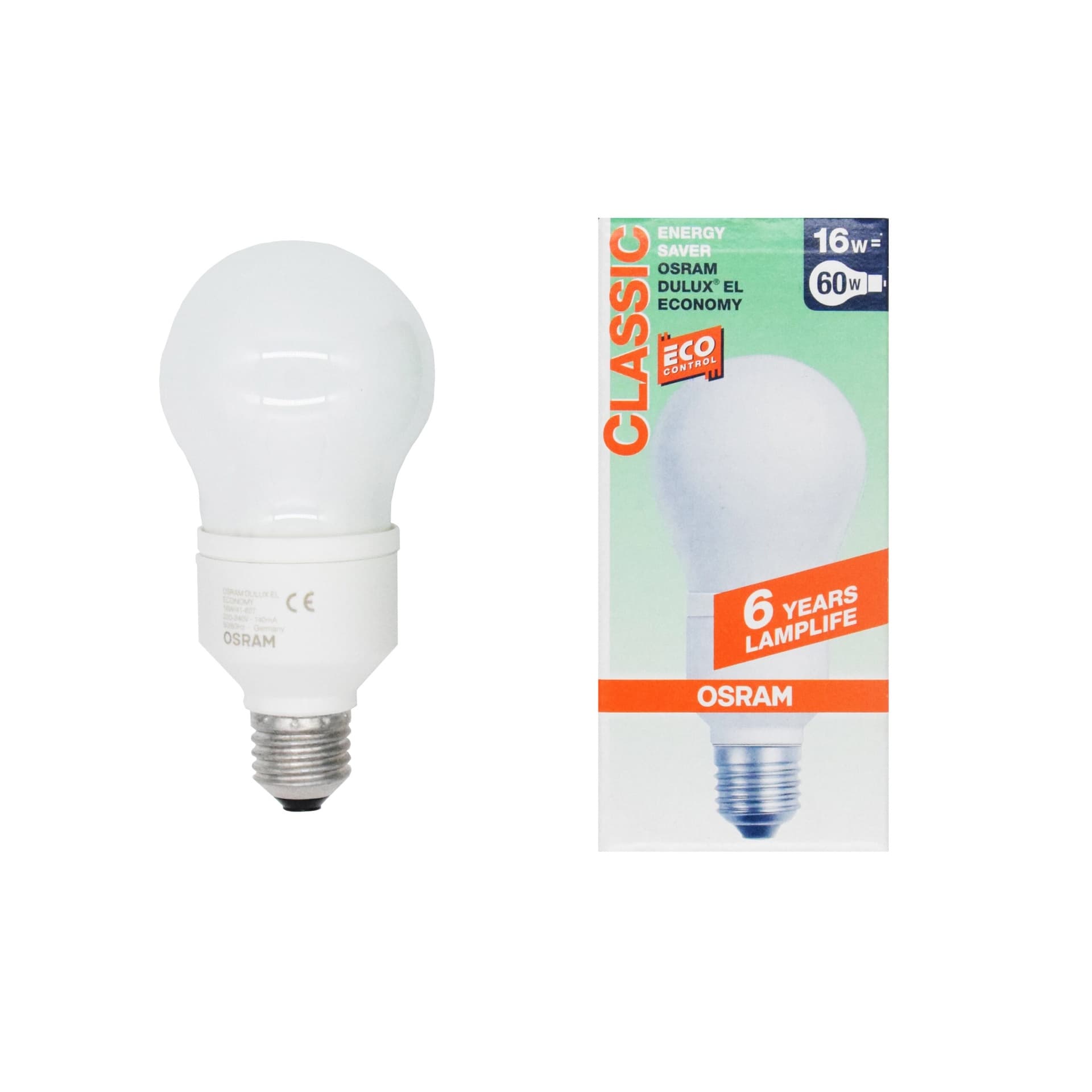 OSRAM Fluorescente Classic 16W E27 2700K