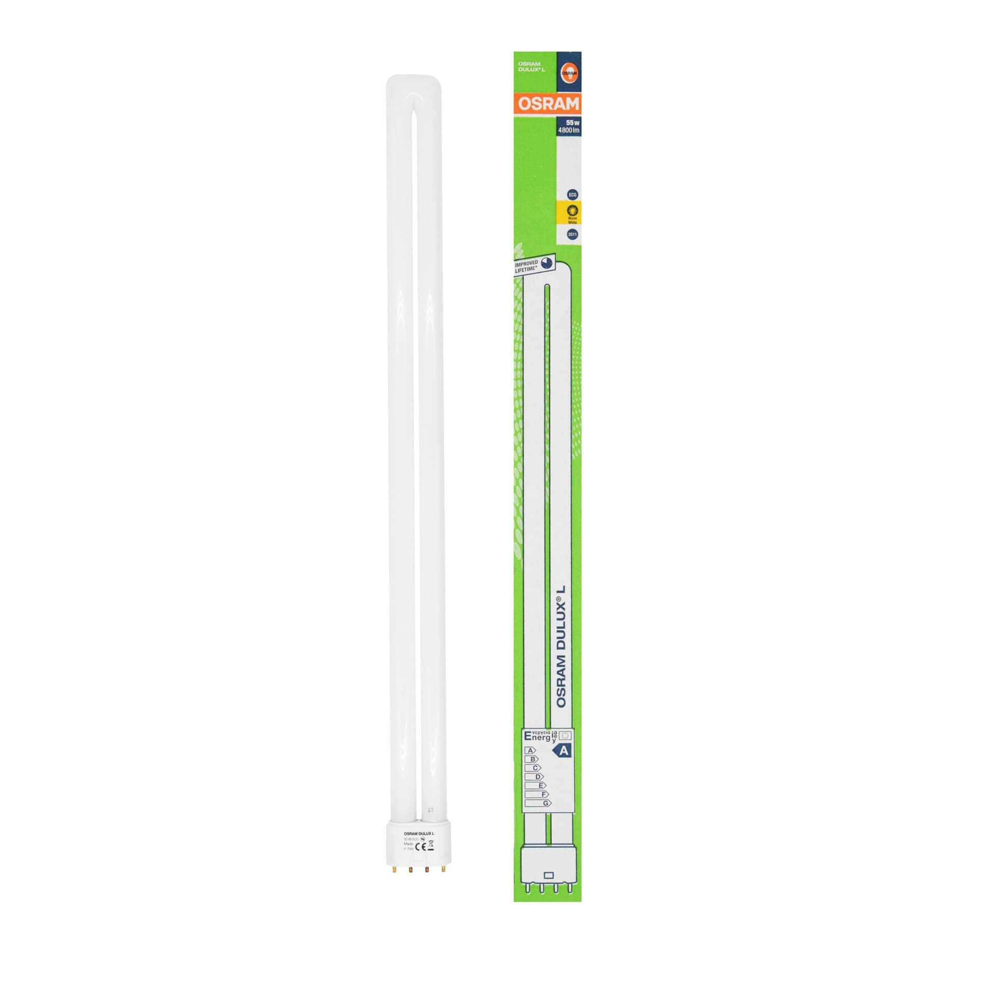OSRAM Dulux L 55W 830 2G11 Fluorescente Bianco Caldo