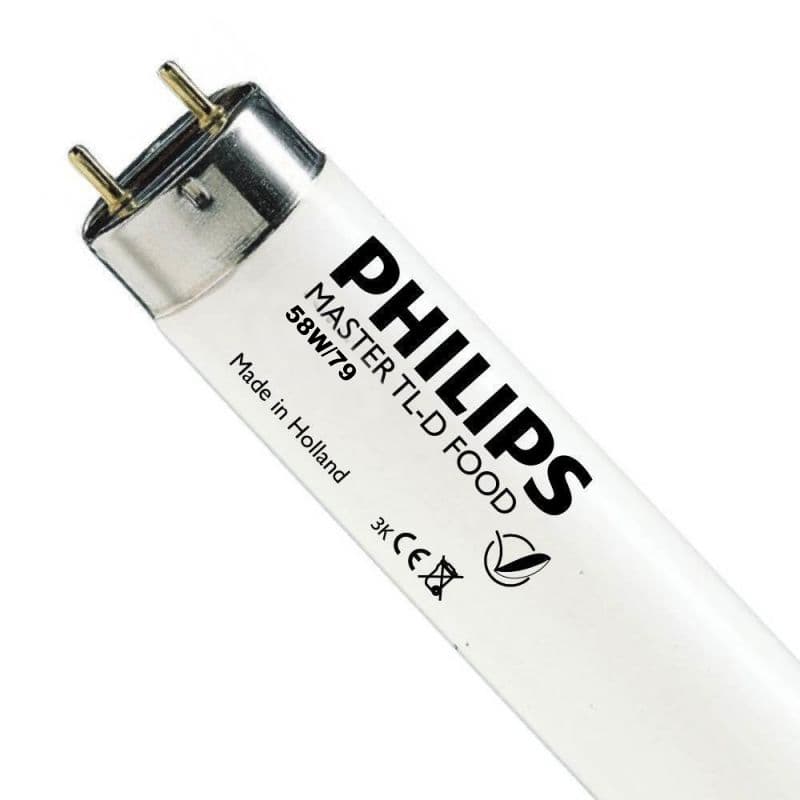Tubo Fluorescente T8 58W Food Philips 3800K