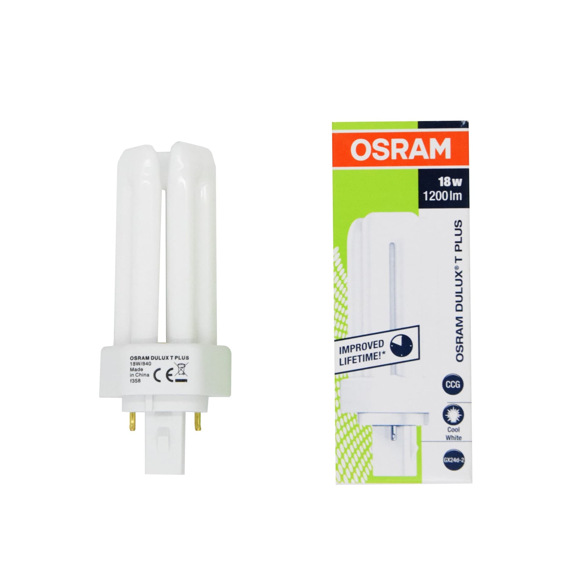 OSRAM Dulux T 18W/840 GX24D-2 Fluorescente Bianco Neutro