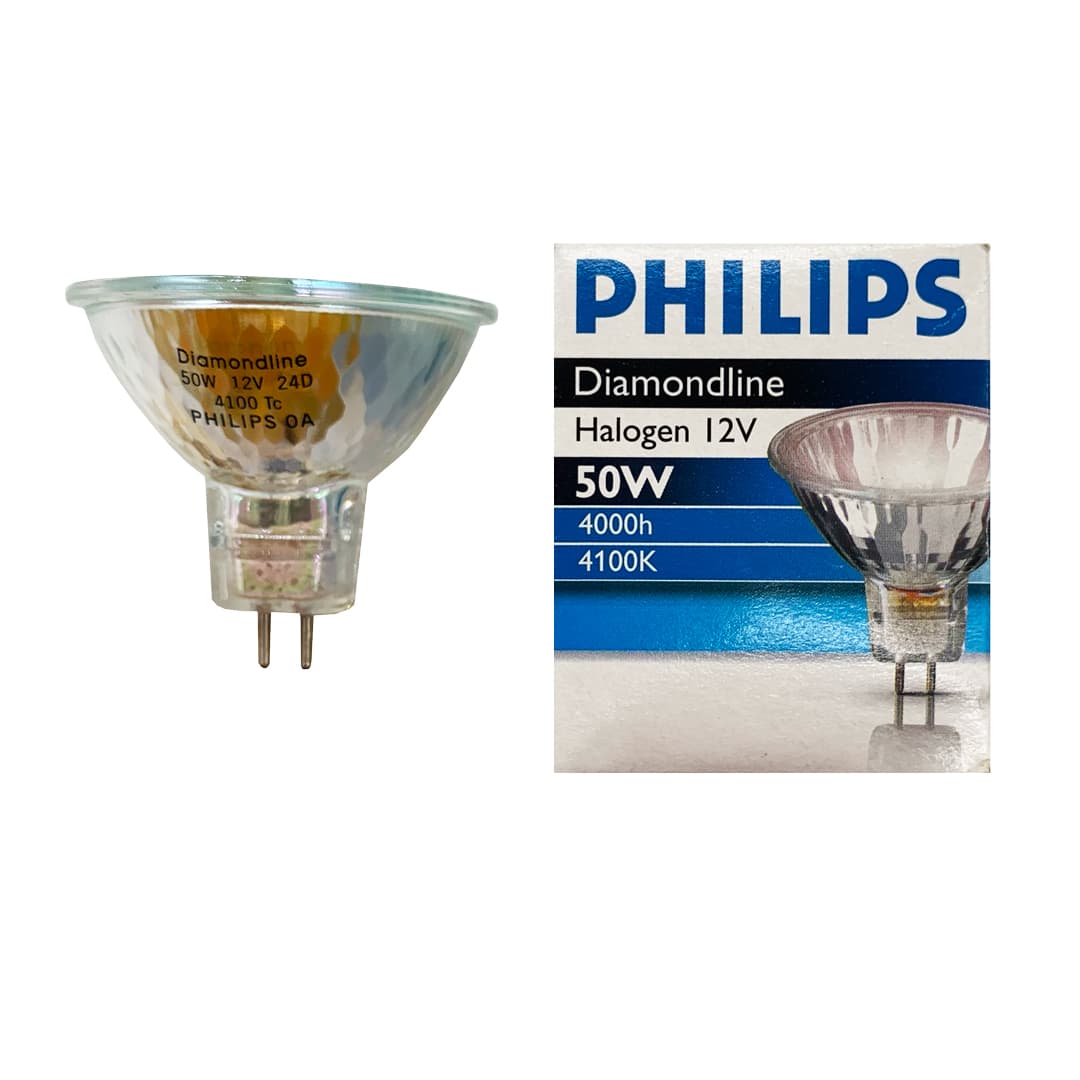 Lampada Alogena MR16 50W 12V GU5.3 24° Philips