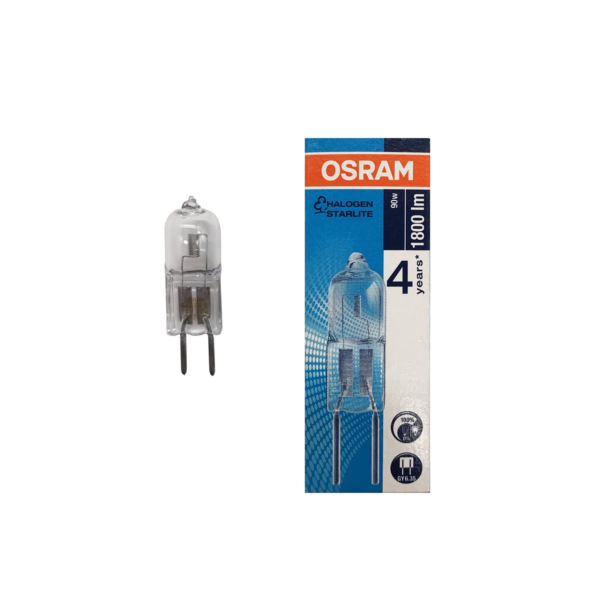 Lampada Alogena Bispina 90W 12V GY6.35 OSRAM Clear