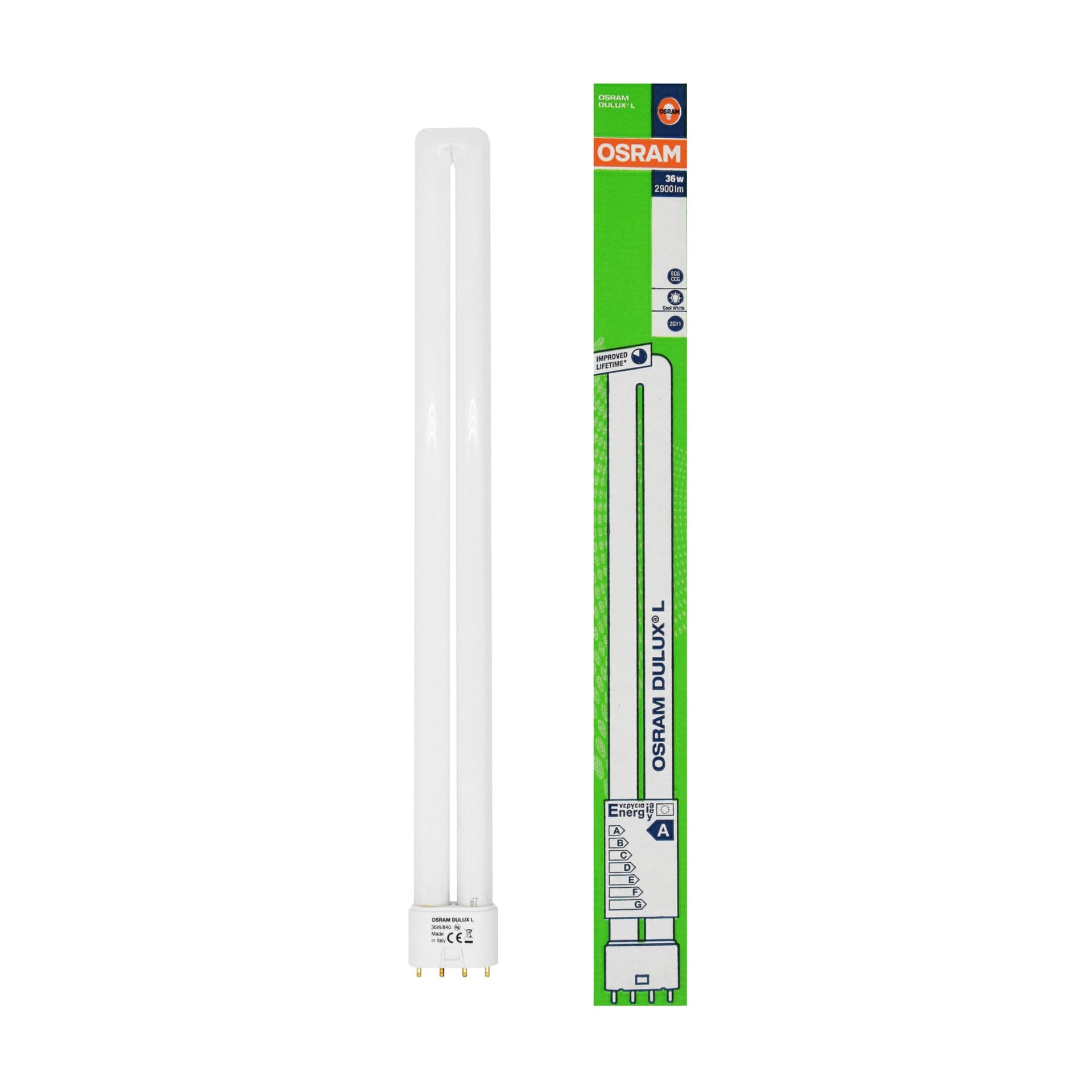 OSRAM Dulux L 36W 840 2G11 - Lampada Fluorescente Biax