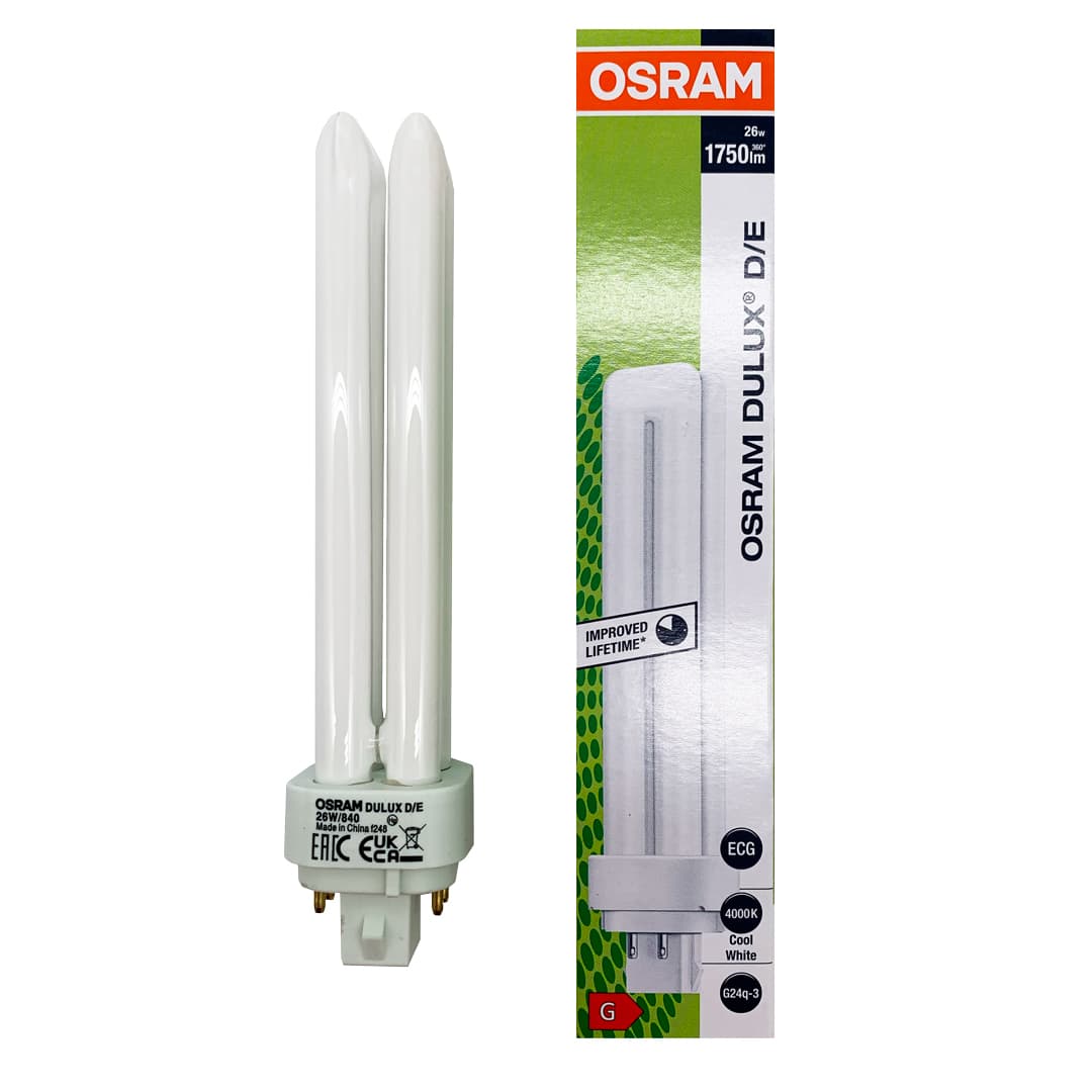 OSRAM Dulux D/E 26W 840 G24Q-3 Fluorescente