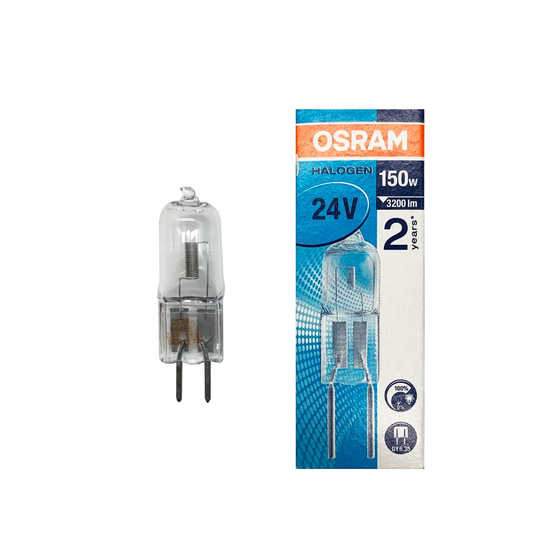 OSRAM Alogena Bispina 150W 24V 3000K GY6.35