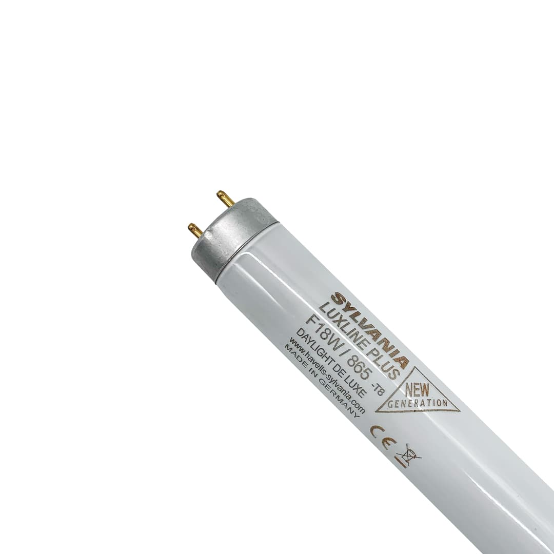 Sylvania 18W 865 T8 Fluorescent Lamp, Daylight