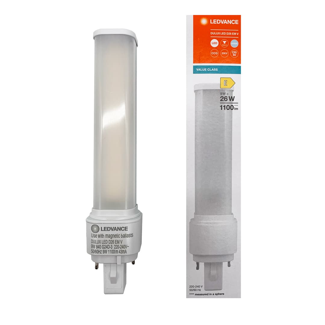 LEDVANCE DULUX D LED 9W 840 G24D-3 Bianco Naturale
