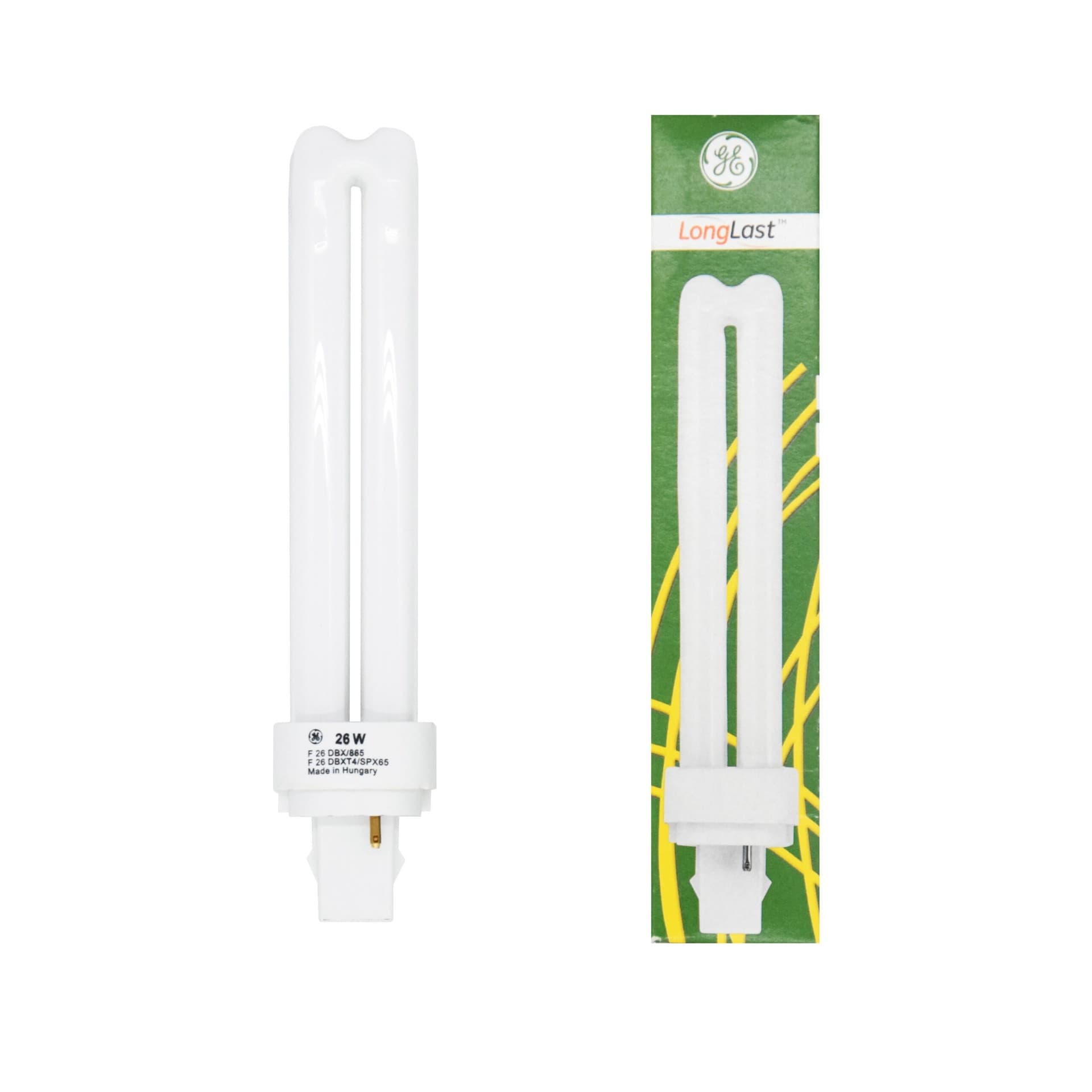 Lampada Fluorescente Biax D 26W 835 G24D-3 GE