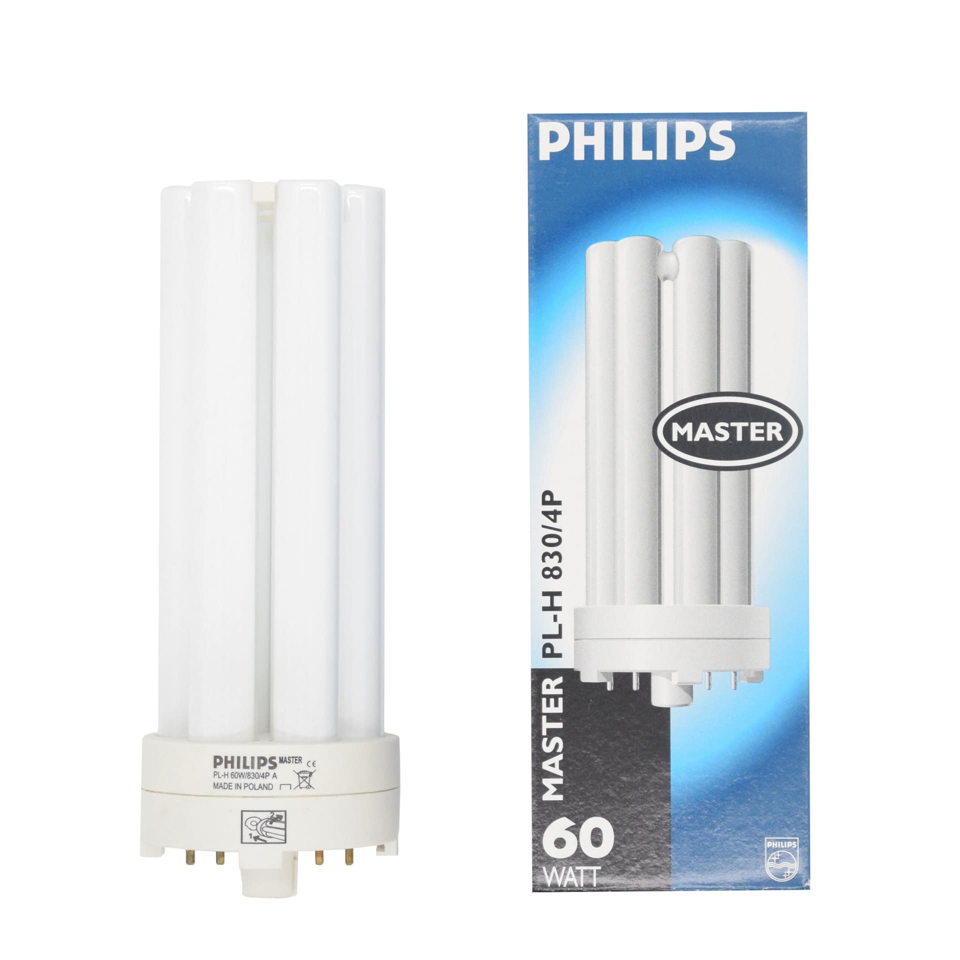 Philips MASTER PL-H 60W 830 2G8 - Lampada Fluorescente Compatta