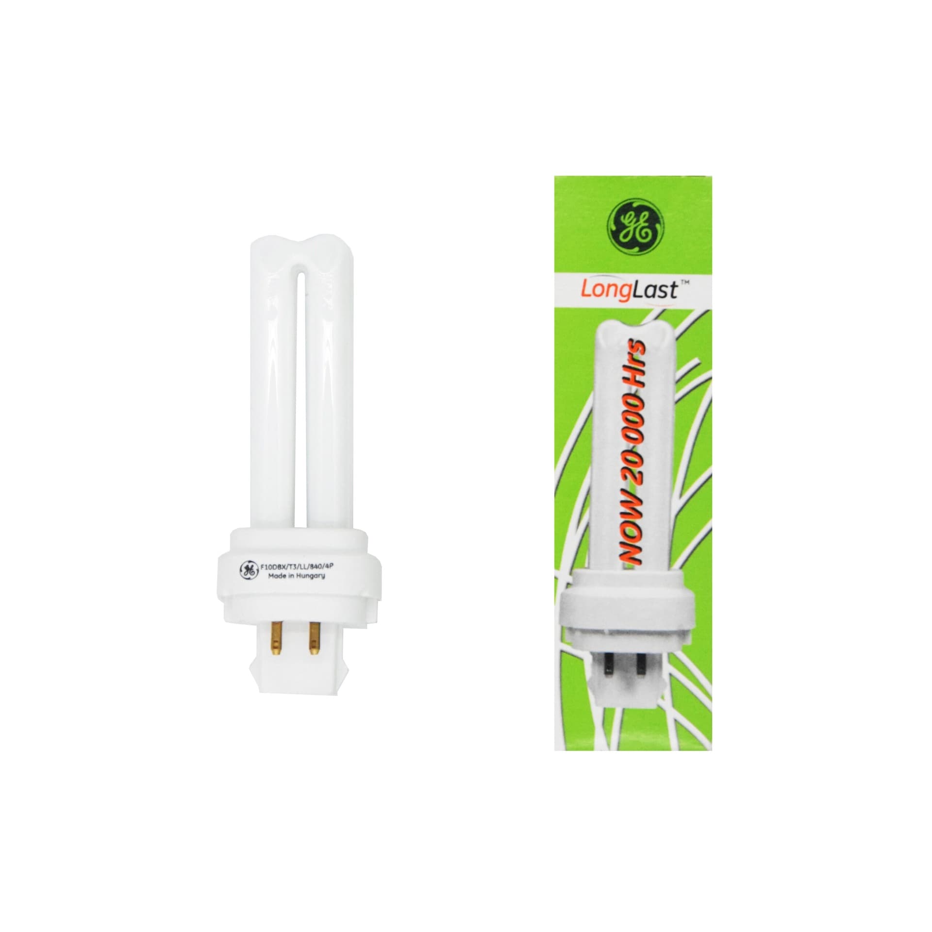 Lampada Fluorescente Biax D/E 10W 840 G24Q-1 GE