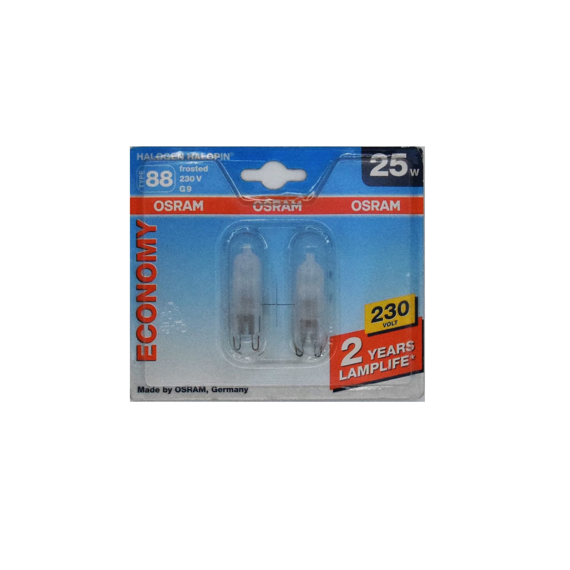 OSRAM Halopin 25W G9 Frosted 2700K - 2 Pack