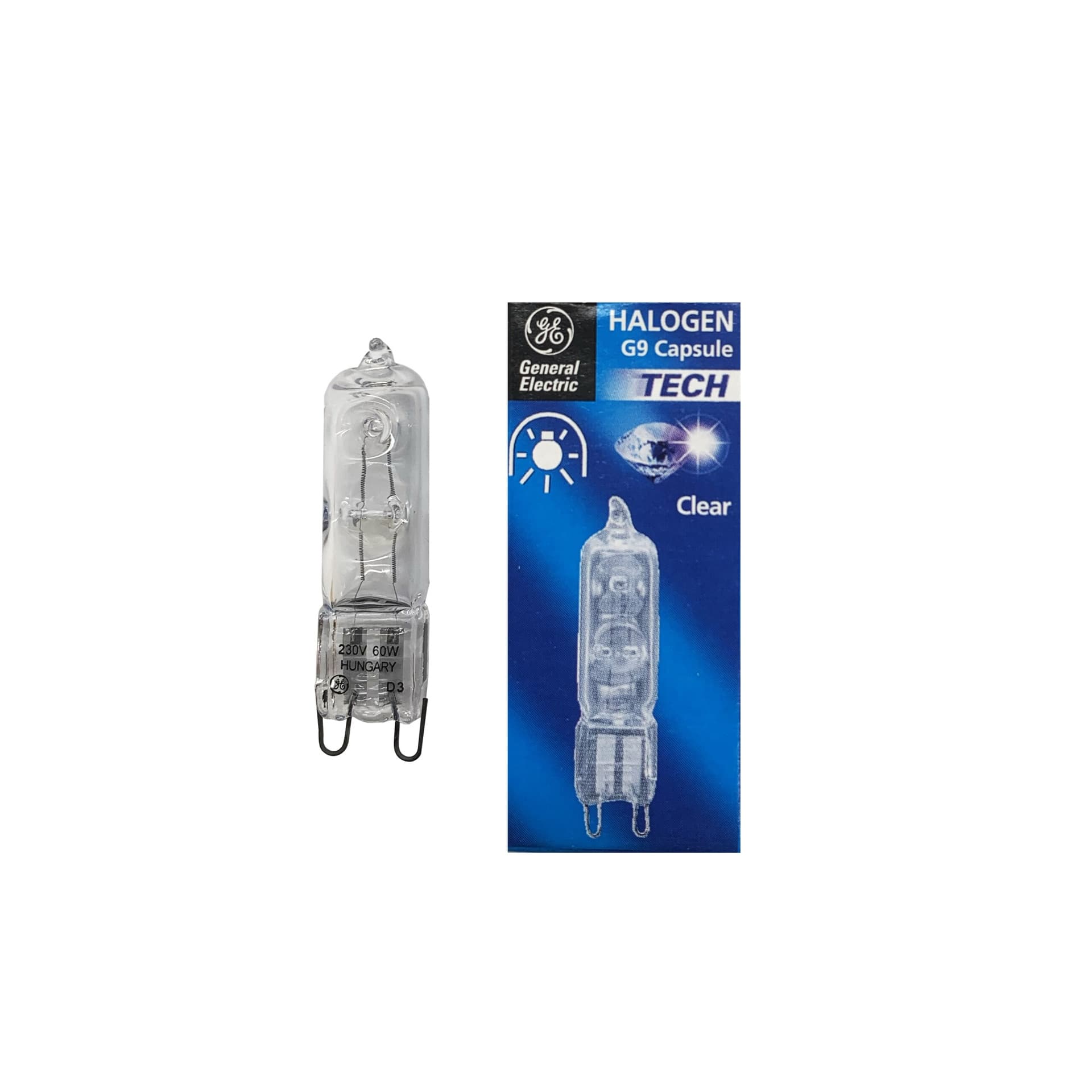 Lampada Alogena Halopin 60W G9 Clear GE