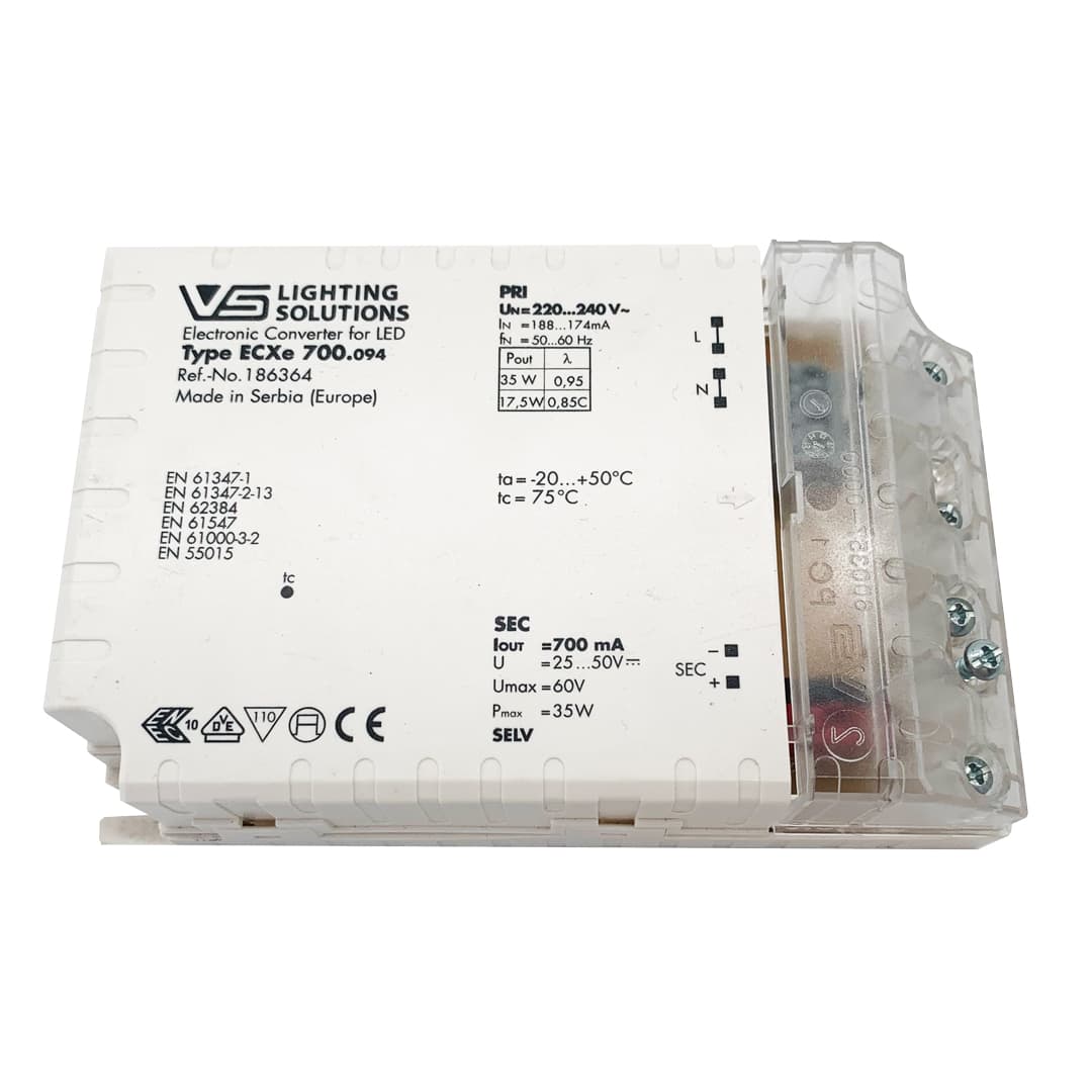 Driver LED 35W 700mA Vossloh-Schwabe IP20