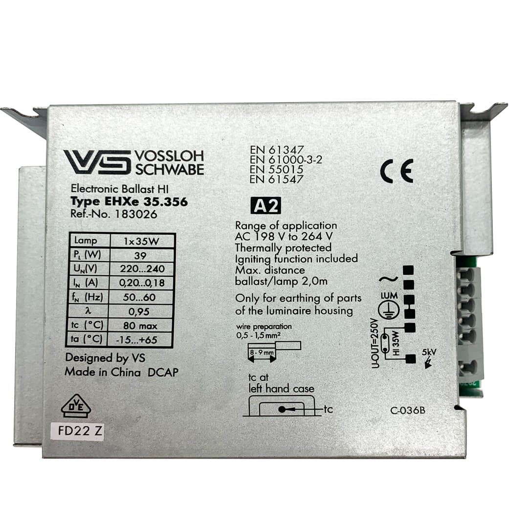 Balasto electrónico HI 35 W de Vossloh-Schwabe