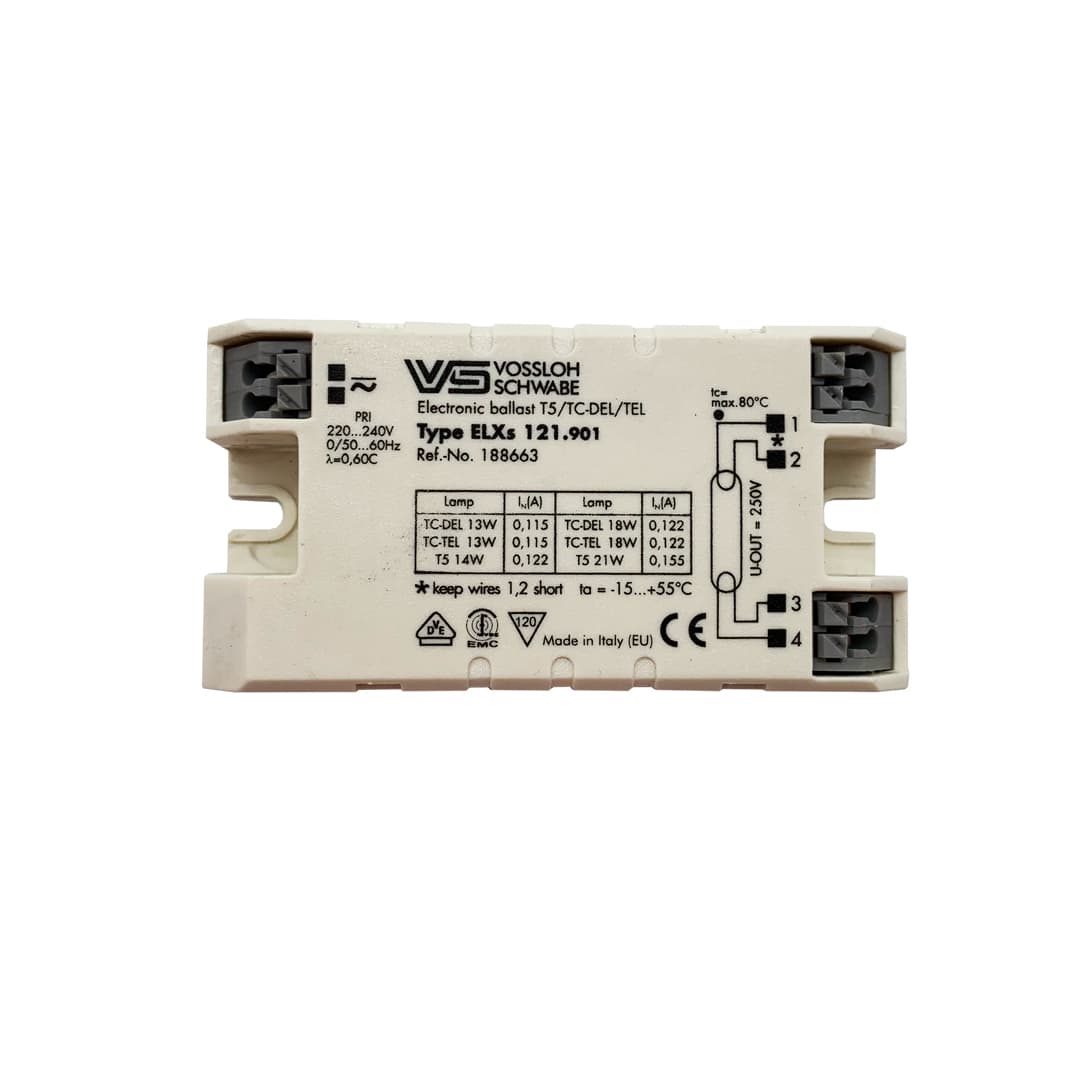 Balasto electrónico fluorescente T5 de 13 W de Vossloh, regulable