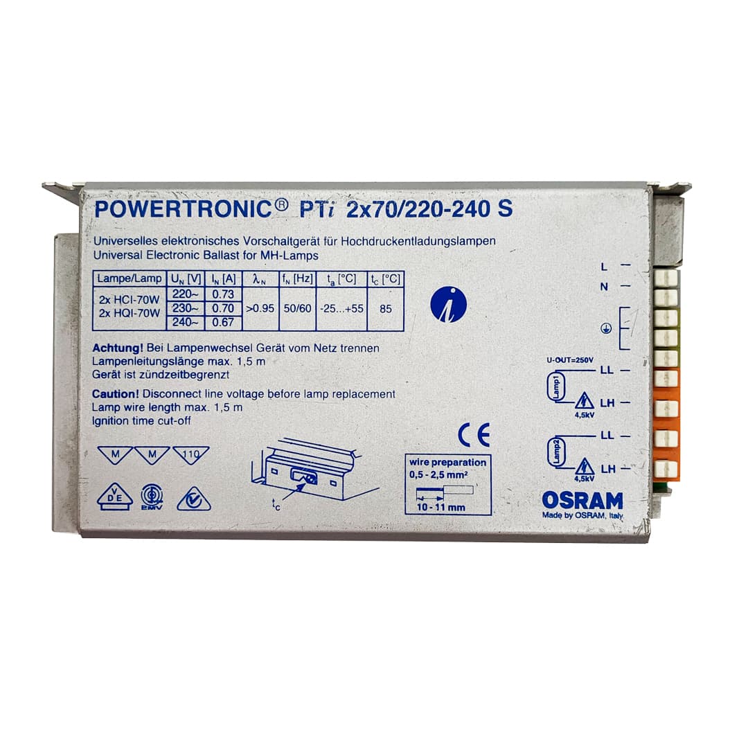 Balasto electrónico HI 2x70 W OSRAM 220/240 V
