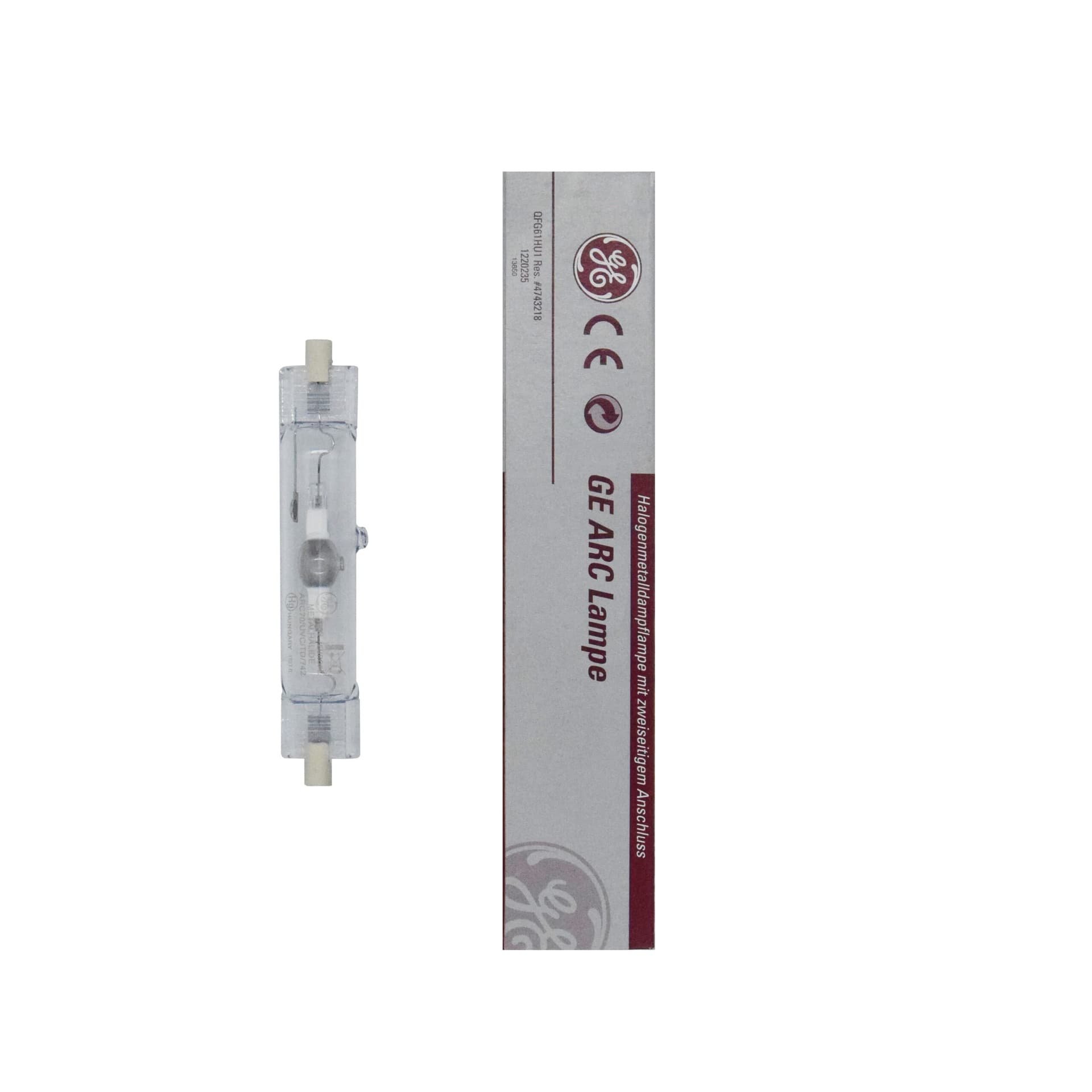 Lampada HQI 70W 4200K RX7S GE Scarica