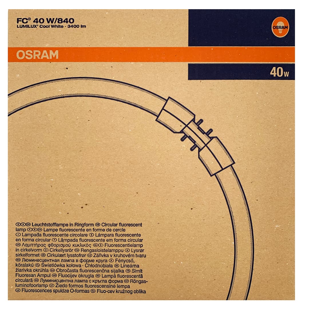 Lampada Fluorescente Circolina T5 40W 840 2GX13 OSRAM