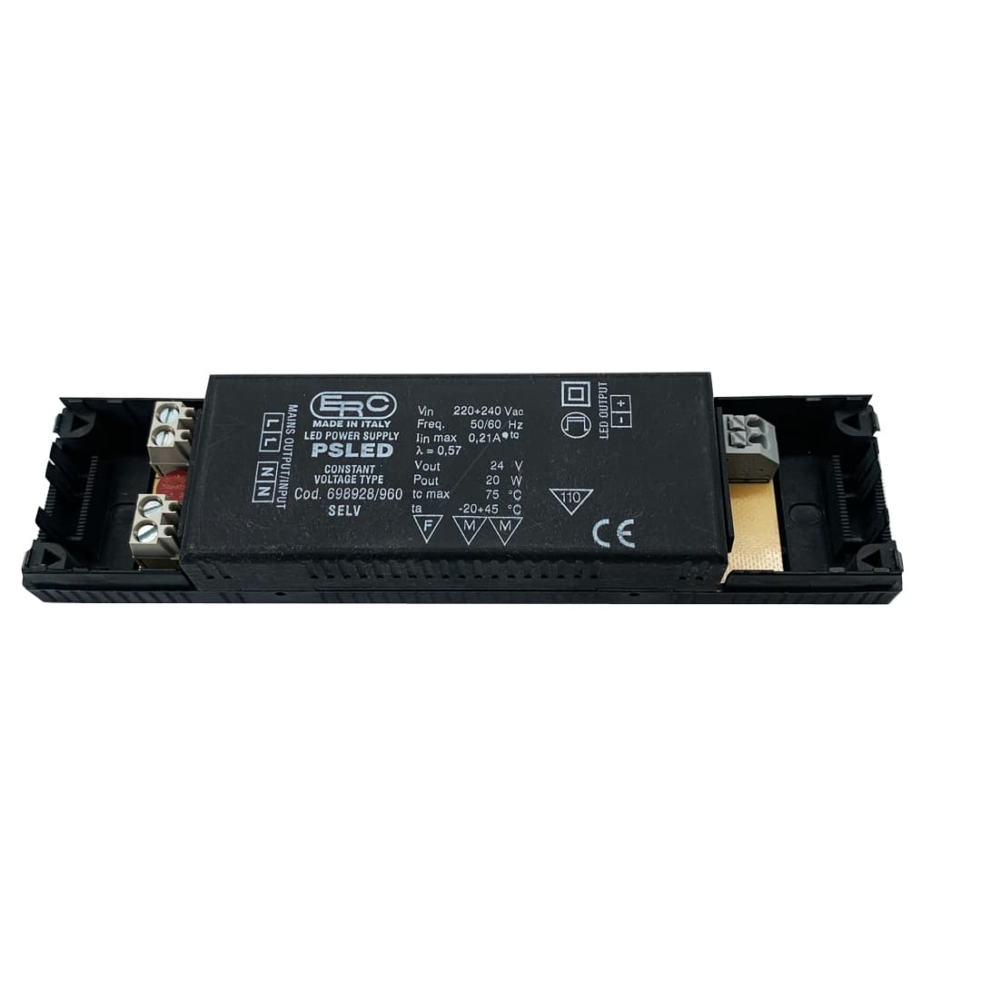 Driver LED DC 24V 20W ERC Alimentatore Elettronico