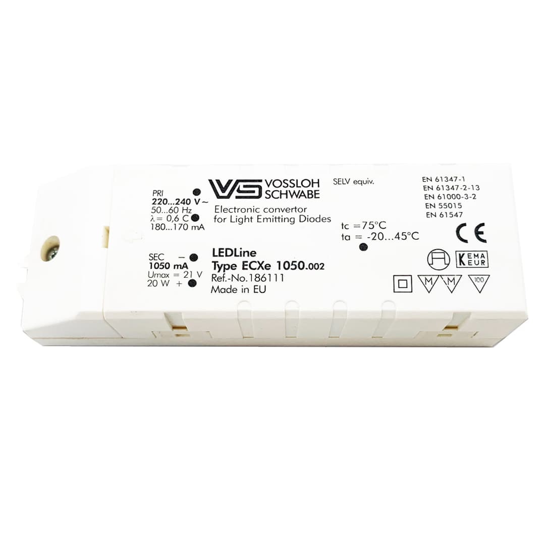 Driver LED 20W 1050mA Vossloh-Schwabe Elettronico