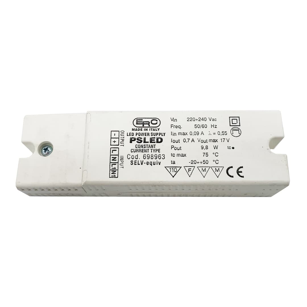 Driver LED 700mA 10W ERC - Alimentatore Elettronico