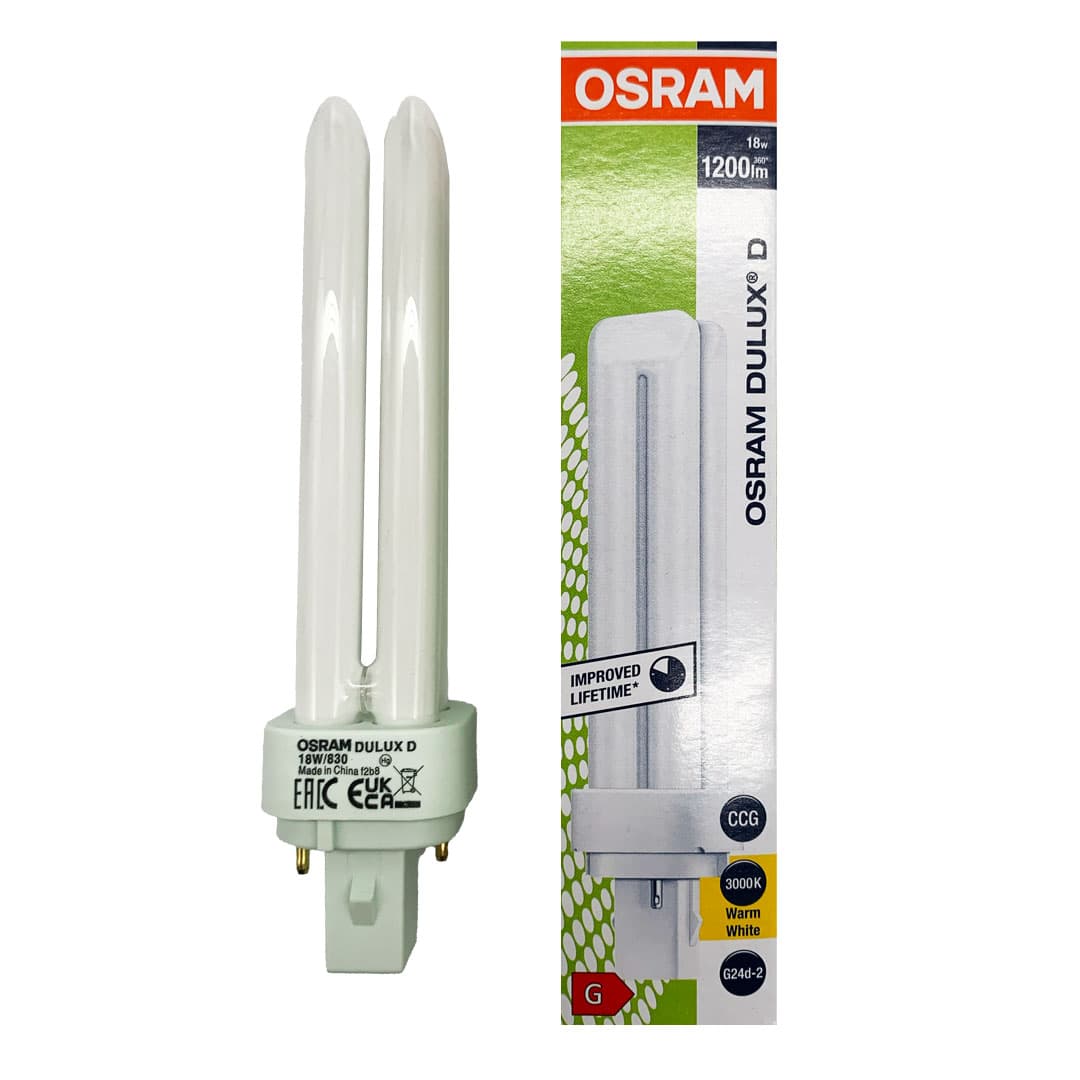 OSRAM DULUX D 18W/830 G24D-2 Warm White Fluorescent