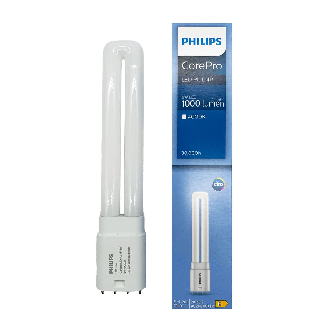 Lampada LED PL-L 8W 840 2G11 Philips