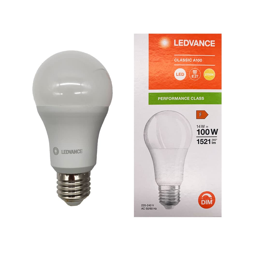 LEDVANCE LED Classic 14W E27 2700K Dimmerabile