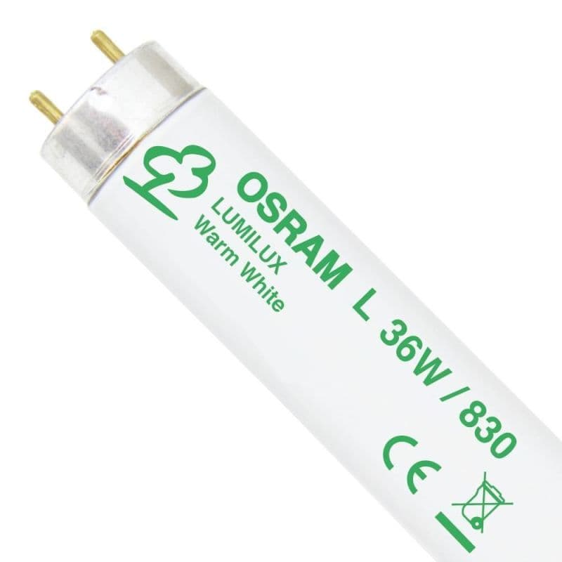 Tubo Fluorescente T8 36W 830 OSRAM Bianco Caldo