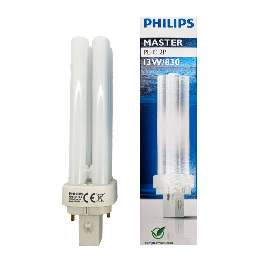 Philips PL-C 13W/830 G24D-1 Fluorescente Bianco Caldo