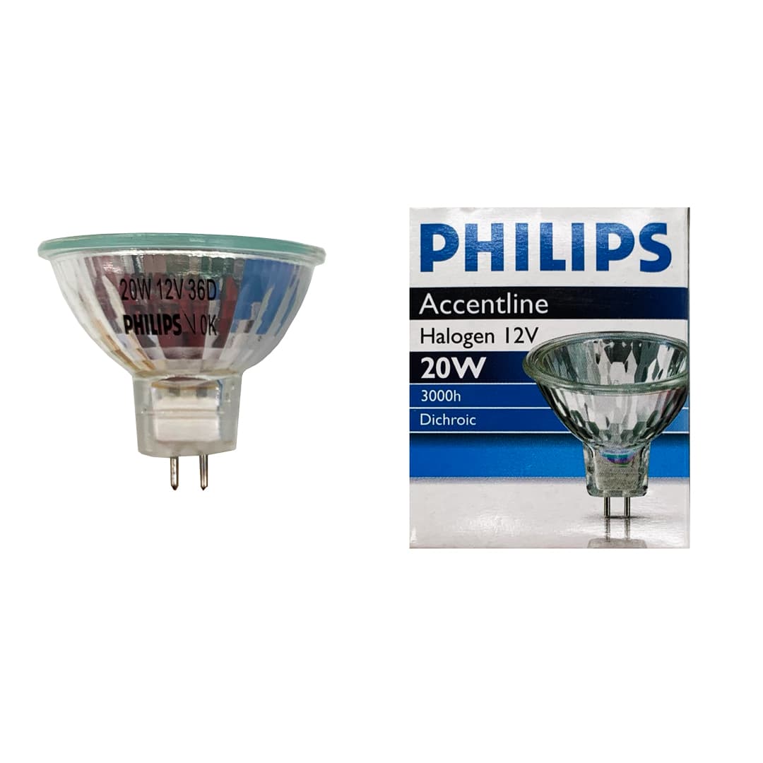 Lampada Alogena Dicro 20W 12V GU5.3 36° Philips MR16