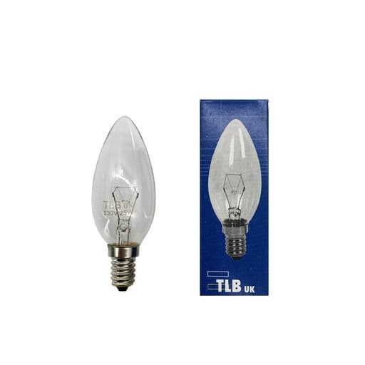 Oliva 25W E14 TLB Clear Incandescent Bulb