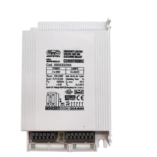 Balasto de emergencia ERC 2x26 W para lámparas fluorescentes compactas