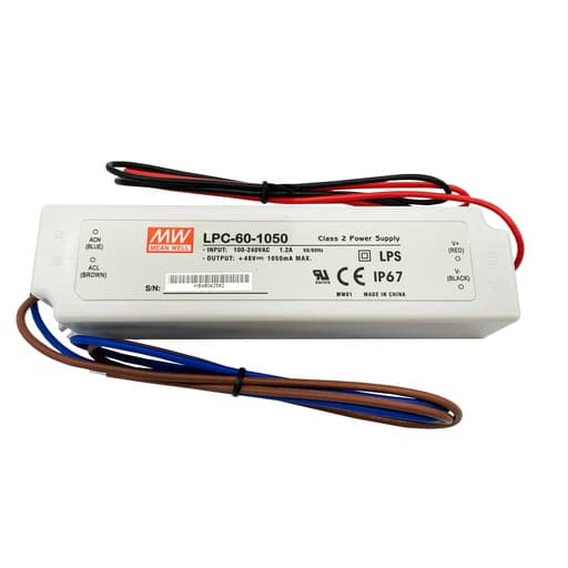 Controlador LED 1050 mA, 60 W, IP67, Mean Well