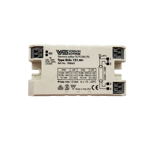 Balasto electrónico fluorescente T5 de 13 W de Vossloh, regulable