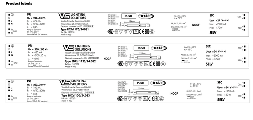 Controlador LED de 24 V y 70 W, regulable mediante DALI y 1-10 V, de Vossloh