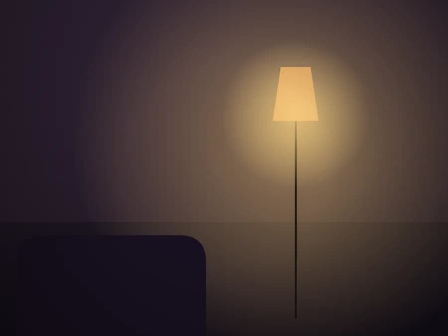 Camera soft con LED testata